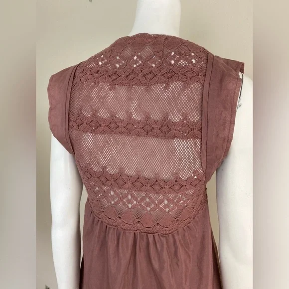 WILFRED lace trimmed silk top. Size XS - Picture 7 of 11